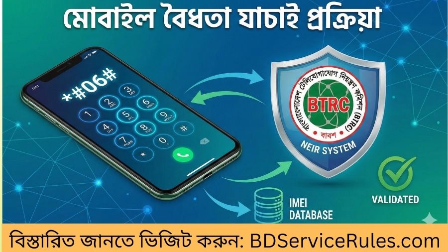 আপনার ফোনটি কি বিটিআরসি নিবন্ধিত মোবাইল বৈধতা চেক করার সহজ নিয়ম ২০২৬