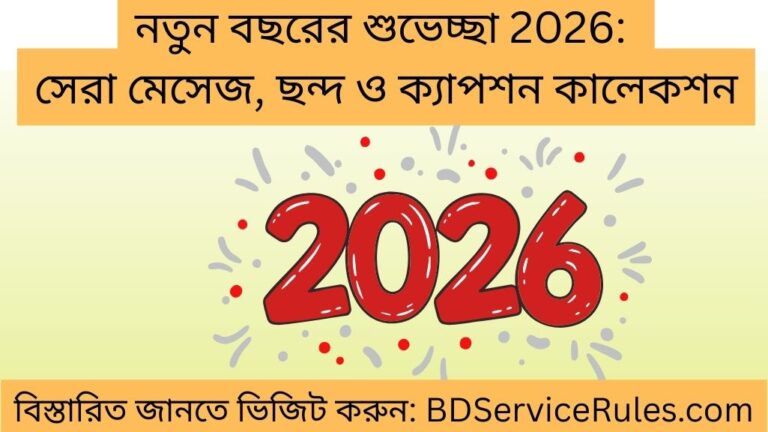 নতুন বছরের শুভেচ্ছা 2026 সেরা মেসেজ, ছন্দ ও ক্যাপশন কালেকশন
