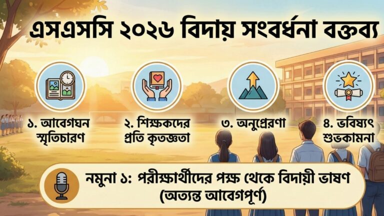 এসএসসি শিক্ষার্থীদের বিদায় অনুষ্ঠানের বক্তব্য