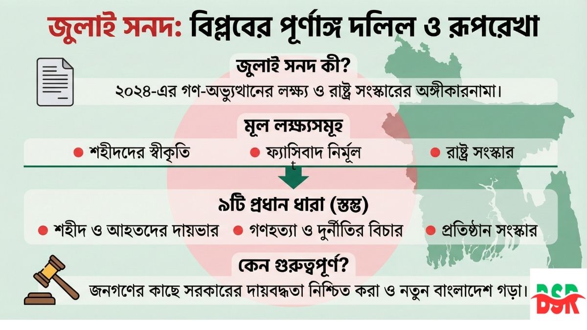 জুলাই সনদ কী ধারা, খসড়া ও স্বাক্ষর জুলাই বিপ্লবের পূর্ণাঙ্গ দলিল