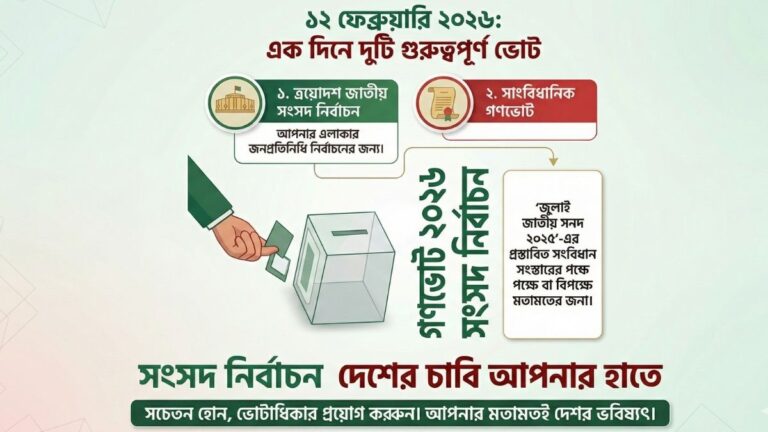 সরকারি চিঠিপত্রে গণভোট লোগো ব্যবহার