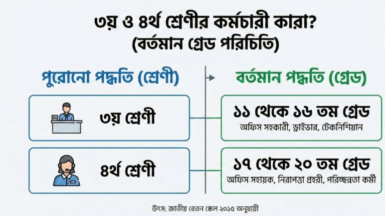 ৩য় ও ৪র্থ শ্রেণীর কর্মচারী কারা