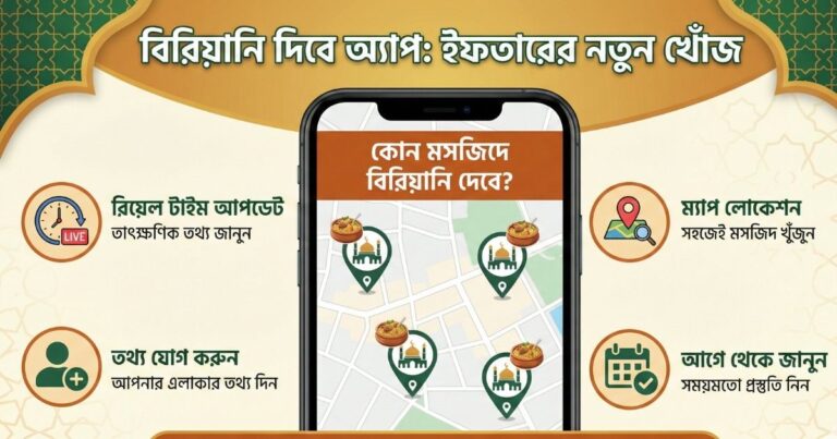 ইফতারে কোন মসজিদে বিরিয়ানি দেবে বিরিয়ানি দিবে অ্যাপ Biryani Dibe App