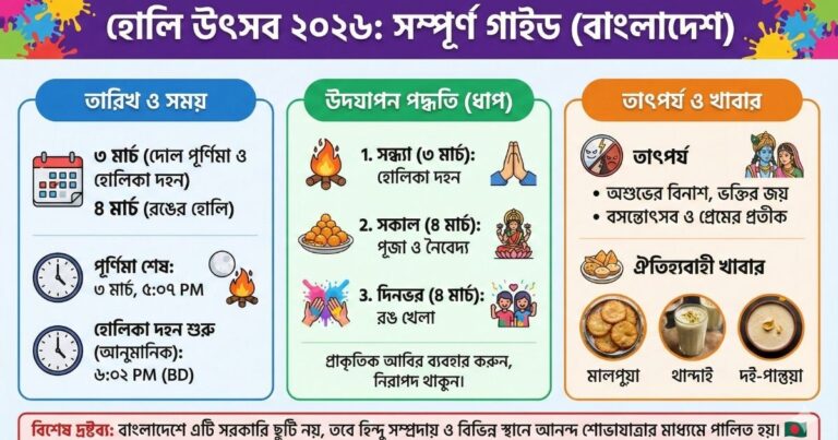 হোলি উৎসব ২০২৬ দোল পূর্ণিমা কবে ২০২৬