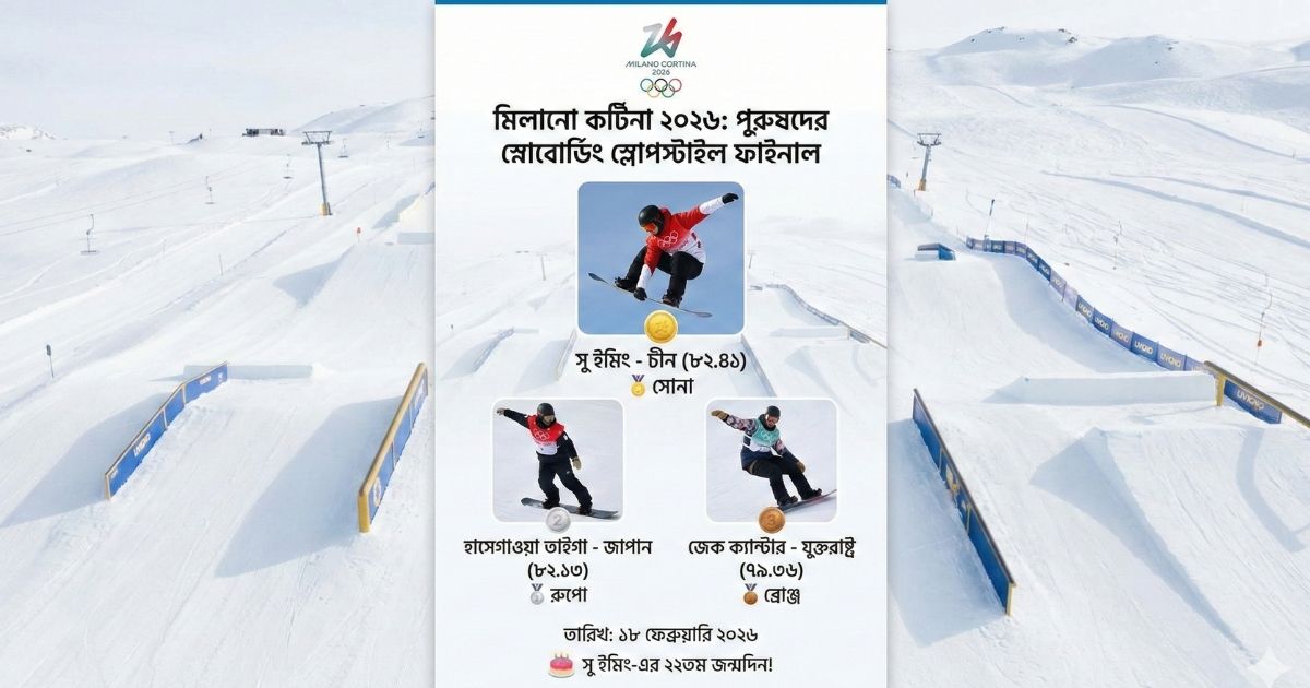 ২০২৬ শীতকালীন অলিম্পিক পুরুষদের স্নোবোর্ডিং স্লোপস্টাইল