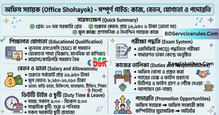 অফিস সহায়ক এর কাজ কি