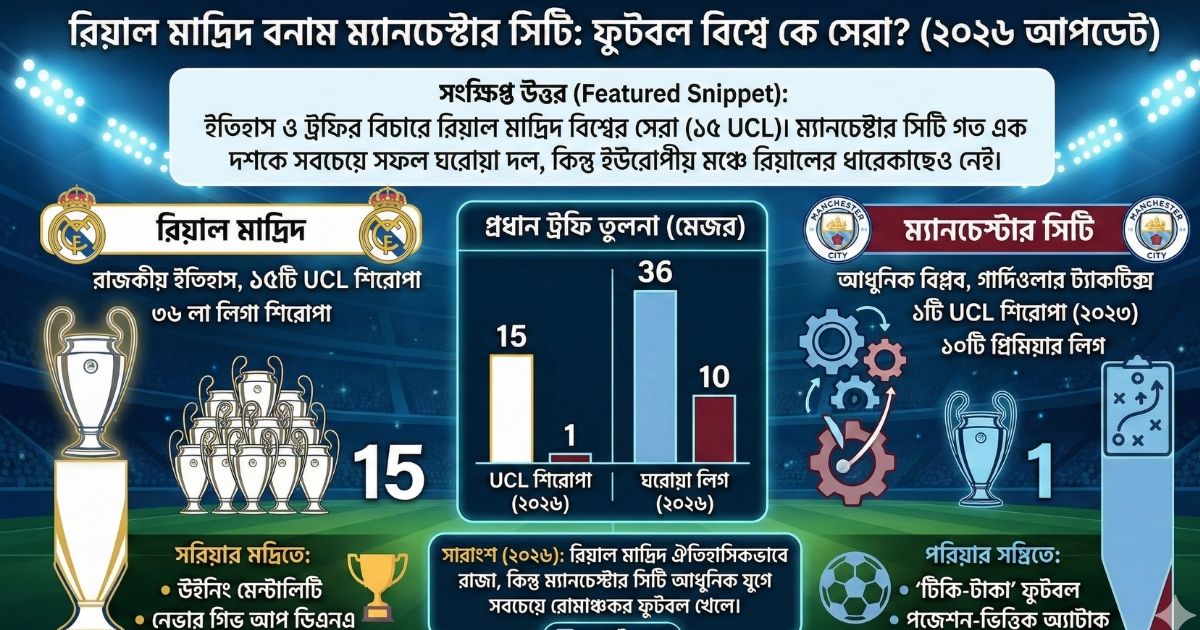 রিয়াল মাদ্রিদ বনাম ম্যানচেস্টার সিটি