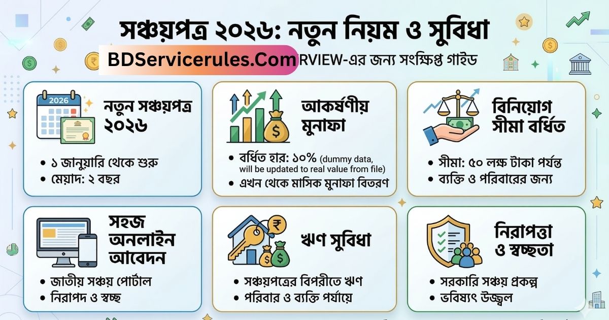 সঞ্চয়পত্র ক্রয়ের নতুন নিয়ম ২০২৬