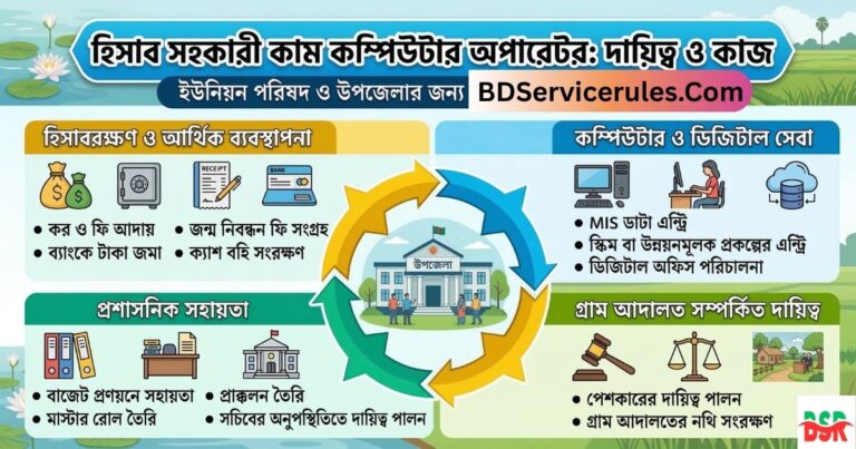 হিসাব সহকারী কাম কম্পিউটার অপারেটর এর কাজ কি