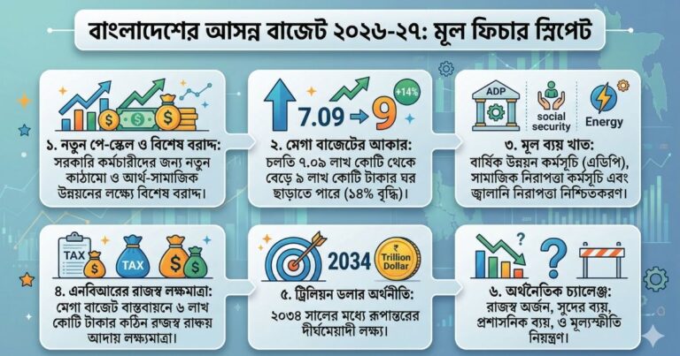 নতুন পে-স্কেল ও ৯ লাখ কোটির বাজেট বাংলাদেশের আসন্ন বাজেটে কী থাকছে