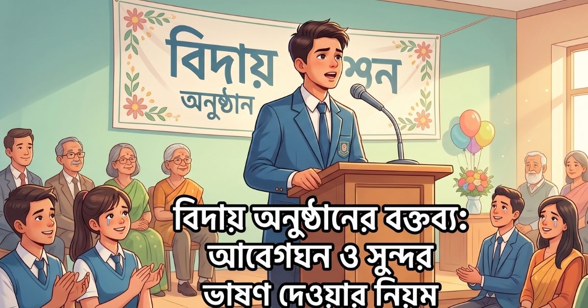 বিদায় অনুষ্ঠানের বক্তব্য (নিয়ম ও নমুনা)