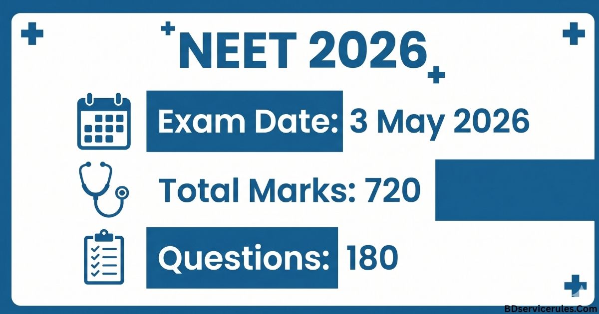 NEET 2026 কী পরীক্ষার তারিখ, যোগ্যতা, সিলেবাস ও ফলাফল