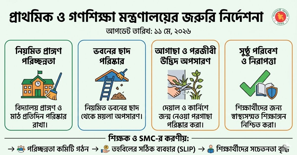 দেশের সব প্রাথমিক বিদ্যালয়ে জরুরি নির্দেশনা